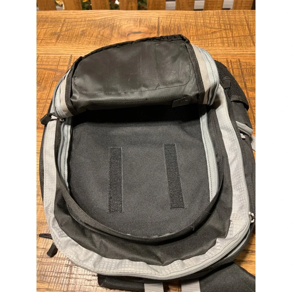J World New York Black Grey Backpack Laptop Bag School Travel Work Student Urban